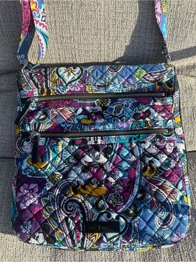 Vera Bradley Disney Purple Paisley Quilted Crossbody Bag